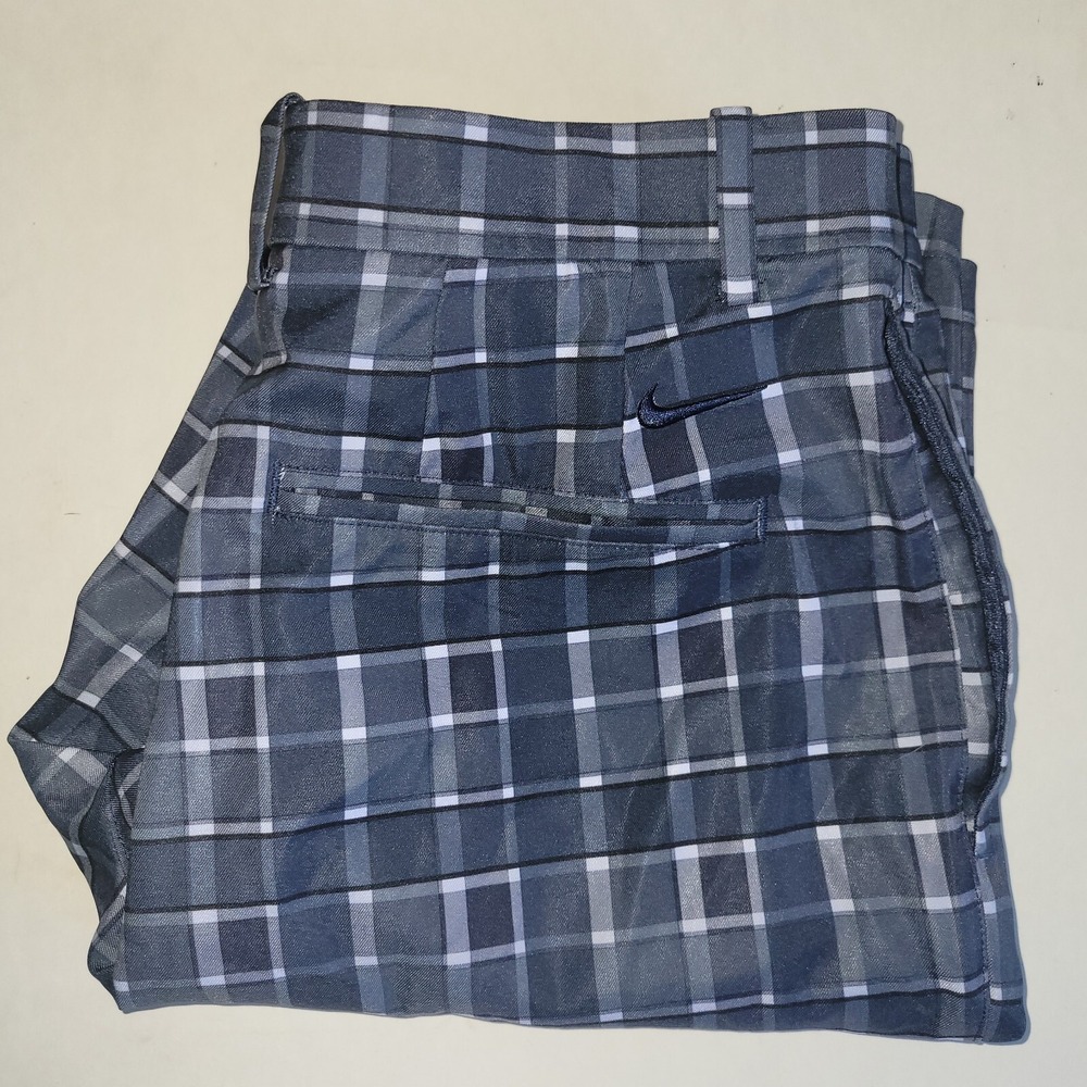 Nike Dri-Fit Standard Fit Golf Shorts Men's Size 30 Medium Plaid